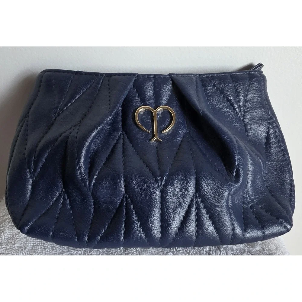 Clé de Peau Beauté Navy Makeup Bag Pouch Cosmetic Case Organizer Travel